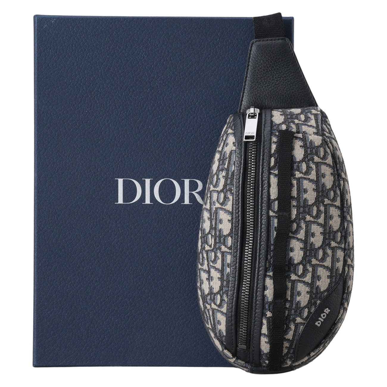 CHRISTIAN DIOR(USED)디올 오블리크 자카드 스카랍 힙색